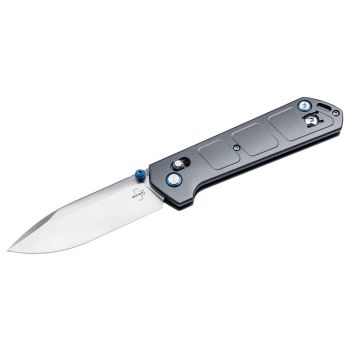 Navaja Böker Plus Kihon DC con hoja de 8.2 cm en acero Nitro-V y empuñadura de aluminio de 11.7 cm