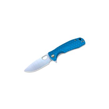 Navaja Honey Badger Flipper Large Blue con hoja de acero 8Cr13MoV de 9.2 cm y empuñadura de FRN de 11.6 cm