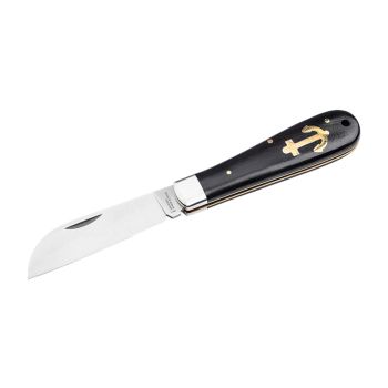 Navaja Böker History Ankermesser marinera con hoja de 7.3 cm en acero 14116 y empuñadura de Ébano de 10.7 cm