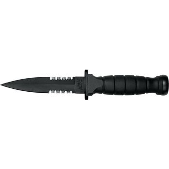 Cuchillo TACTICO Fox Attack small hoja de acero 440B de 17 cm y empuñadura de cuerda de paracord