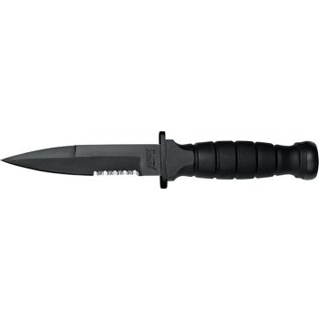 Cuchillo TACTICO Fox Attack small hoja de acero 440B de 17 cm y empuñadura de cuerda de paracord