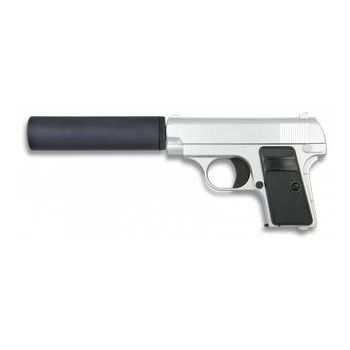 Pistola AIRSOFT Metal Plata 