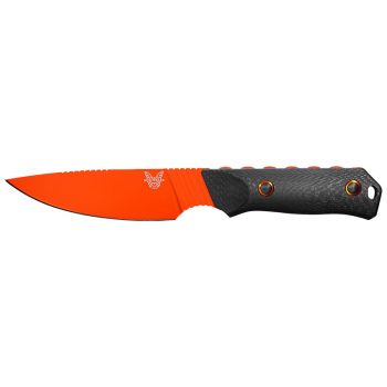Cuchillo Benchmade Raghorn 15600OR con hoja de acero CPM Cru Wear de 11.2 cm y empuñadura de Fibra de carbono de 11.4 cm