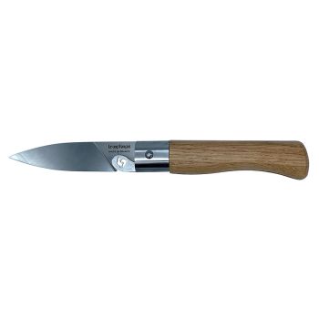Navaja Le Coq En blanco con hoja de acero Z40C13 (inox) de 8.5 cm y empuñadura de Roble de 11.1 cm