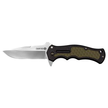 Navaja Cold Steel Crawford Model I 20MWC con hoja de acero 4034SS de 8.90 cm y empuñadura de GFN de 12.40 cm