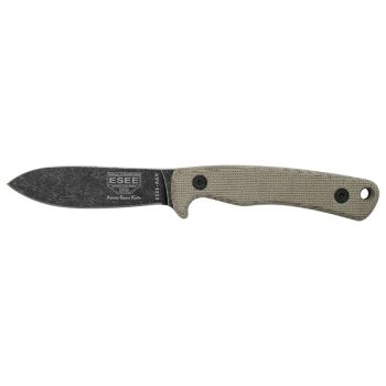 Cuchillo ESEE Ashley Game Knife con hoja de acero Carbono de 9.1 cm y empuñadura de Micarta de 11.8 cm