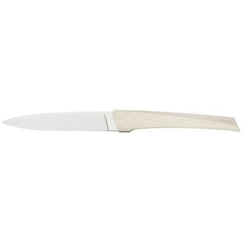 Juego de mesa de 6 cuchillos Florinox – Serie Kiana (Blanco) con hoja de acero X35Cr16N de 10.4 cm y empuñadura de poliamida y fibra de vidrio de 12.2 cm