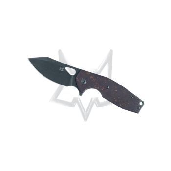 Navaja Fox Yaru FX-527 CF con hoja de acero CPM S90V de 7 cm y empuñadura de coral espacial de 10 cm