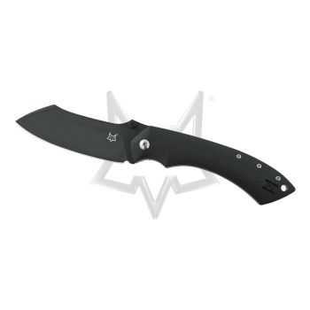Navaja italiana FOX PELICAN FX-534 B con hoja de acero Böhler N690Co con recubrimiento de PVD negro de 9 cm de y empuñadura de G10 negro de 12 cm
