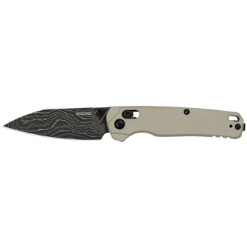 Navaja Bel Air Damast con hoja de acero acero damasco de 7.60 cm y empuñadura de aluminio de 10.70 cm.