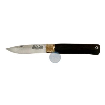 Navaja Merendeira de José da Cruz con hoja de acero inoxidable de 8,5 cm y empuñadura de madera de ébano de 10,5 cm