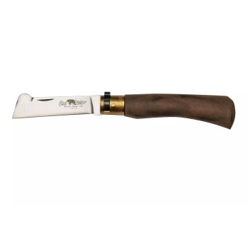 Navaja Old Bear Injertar con hoja de acero 420 Nitrogen de 7 cm y empuñadura de nogal de 11 cm. Seguro Lupo Lock