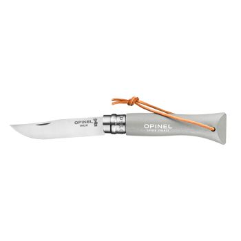 Navaja Opinel Baroudeur Nº06 Inox Gris con hoja de acero Inox de 7.0 cm y empuñadura de Madera de carpe de 9.5 cm