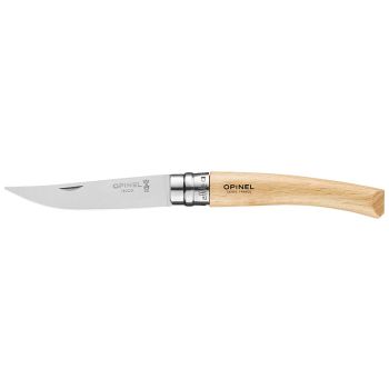 Navaja Opinel Effilé Inox Nº8 con hoja de acero Inox de 8.0 cm y empuñadura de Haya de 10.0 cm