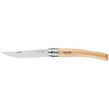 Navaja Opinel Effilé Inox Nº10 con hoja de acero Inox de 10.0 cm y empuñadura de Haya de 10.0 cm