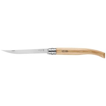 Navaja Opinel Effilé Inox Nº15 con hoja de acero Inox de 15.0 cm y empuñadura de Haya de 10.0 cm
