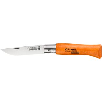 Navaja Opinel Tradition Carbono Nº04 con hoja de acero Carbono de 5.0 cm y empuñadura de Haya de 6.7 cm
