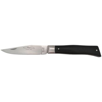 Navaja TMC Alpin, madera de ébano con hoja de acero 12C27 de 9.0 cm y empuñadura de Ébano de 10.0 cm