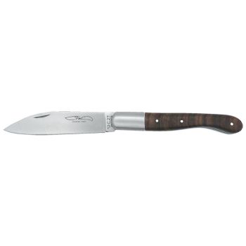 Navaja TMC Aurillac, madera de nogal con hoja de acero 12C27 de 9.0 cm y empuñadura de Nogal de 10.0 cm