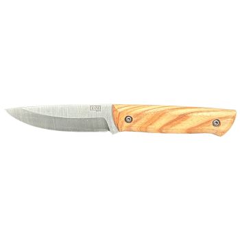 Cuchillo ZA-PAS Ranger con hoja de acero 80CrV2 de 10,50 cm y empuñadura de Madera de 12 cm