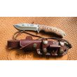 Cuchillo Cudeman 124-X* JJSK1 hoja de acero inoxidable MoVa 1.4116 de 12 cm empuñadura de micarta marrón de 11,5 cm