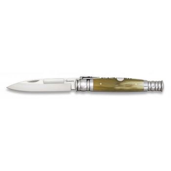 Navaja Punta Espada Nº0 con hoja de acero 3Cr13Mov de 7.60 cm y empuñadura de Asta Toro de 10.20 cm