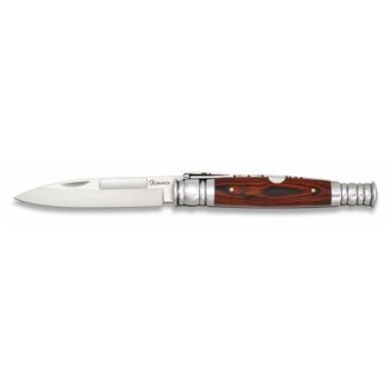 Navaja Punta Espada Nº1 con hoja de acero 3Cr13Mov de 11.10 cm y empuñadura de estamina Roja de 11.70 cm