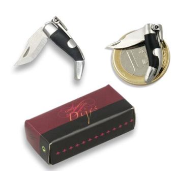 Navaja Jerezana con hoja de acero 3Cr13Mov de 1.70 cm y empuñadura de Pvc /  Negro de 2.40 cm