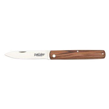 Navaja Pallès 01681 con hoja de Acero Carbono de 6,8 cm y empuñadura de Madera de 9 cm.