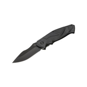 Navaja Böker Plus All Black Pro 42 01BP0055 con hoja de acero D2 de 8 cm y empuñadura de Sintético de 11.5 cm