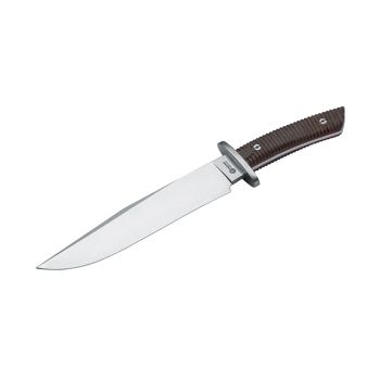 Cuchillo Böker Plus El Gigante 02BA595W con hoja de acero Acero N695 de 23,50 cm y empuñadura de ébano de 13,30 cm