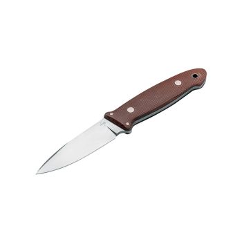 Cuchillo Böker Plus Cub Pro 02BO029 con hoja de acero 12C27 (inox) de 9,50 cm y empuñadura de cobre de 12 cm