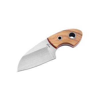 Cuchillo Böker Magnum 02BO322 Gnome Olive D2 con hoja de acero D2 de 5.6 cm y empuñadura de Madera de olivo de 4.1 cm