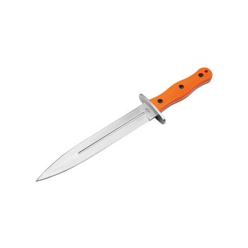 Cuchillo Böker Plus Boar Dagger 02BP0020 con hoja de acero 440C (acero inoxidable) de 22.9 cm y empuñadura de TPR de 13.9 cm