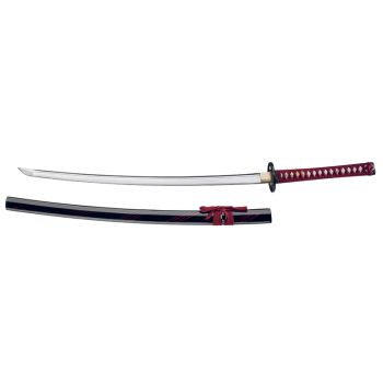 Espada Böker Magnum 05ZS579 Red Samurai con hoja de acero 1045 High Carbon de 71.0 cm y empuñadura de Piel de raya y algodón de 32.0 cm