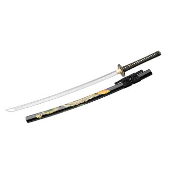 Espada Böker Magnum 05ZS694 Phoenix con hoja de acero Damasco de 70.0 cm y empuñadura de Piel de raya y algodón de 30.0 cm