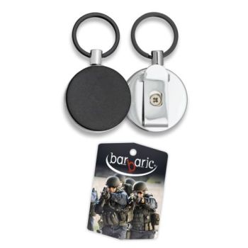 Llavero Extensible (Negro/plata) 09921 Barbaric.