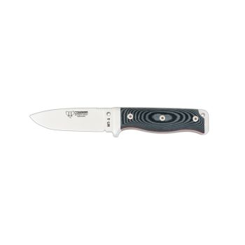 Cuchillo Cudeman 120-M* MT-5 hoja de acero inoxidable MoVa de 11 cm empuñadura de micarta negra de 11,5 cm funda de cuero
