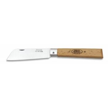Navaja con hoja de acero 3Cr13Mov de 8.40 cm y empuñadura de Madera de 10.00 cm