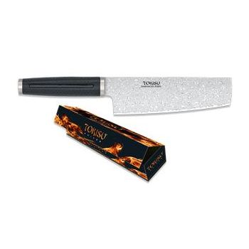 Cuchillo NAKIRI TOKISU hoja Damasco, Hoja de 18 cm