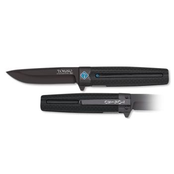 Navaja Tokisu 25018 con hoja de Acero Inoxidable D2 de 9,2 cm y empuñadura de Goma Antideslizante de 11,4 cm.