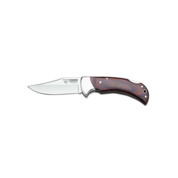Navaja Cudeman 324-R Artemisa II hoja de acero MoVa 1.4116 de 9,5 cm y empuñadura de estamina roja de 11,5 cm