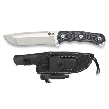 Cuchillo K-25 Jacob 32554 con hoja de acero Inox 7Cr17Mov de 14,5 cm y empuñadura de G10 de 13,3 cm.