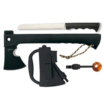 Hacha Táctica Albainox Cuchillo/ Pedernal y Sie 32654.