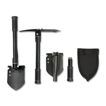 Pala Supervivencia negra 40 cm