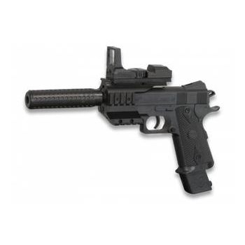 Pistola aire suave con silenciador Cyma