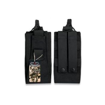 Funda walkie talkie Barbaric negra Molle