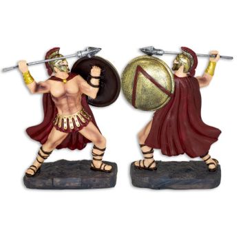 Figura Guerrero Griego Tole10. H. 12 cm 39772.