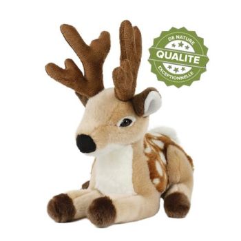 Peluche Nature de Brenne Ciervo Cuernos 27 X 26 cm Aprox 49043.