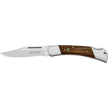 Navaja Fox WIN COLLECTION 583 con hoja de acero 12C27 de 9.5 cm y empuñadura de madera de palisandro de 12.5 cm
